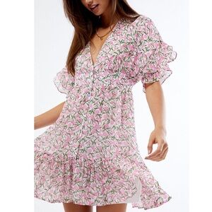 MINKPINK X Revolve Liberty Dress Mini Floral Print NWT Medium